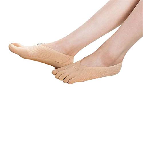 Tosonse Llegada Calcetines De Cinco Dedos Calcetines De Mujer Zapatillas Invisibilidad Para Calcetines De Línea Calcetines No Show Calcetines Calcetines De Color Sólido