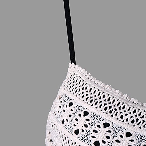 Tosonse Mini Vestido De Correa De Espagueti De Encaje De Ganchillo Sexy para Mujeres Vestidos De Playa De Verano Tosonse Mini Vestido De Correa De Espagueti De Encaje De Ganchillo Sexy para Mujeres Vestidos De Playa De Verano
