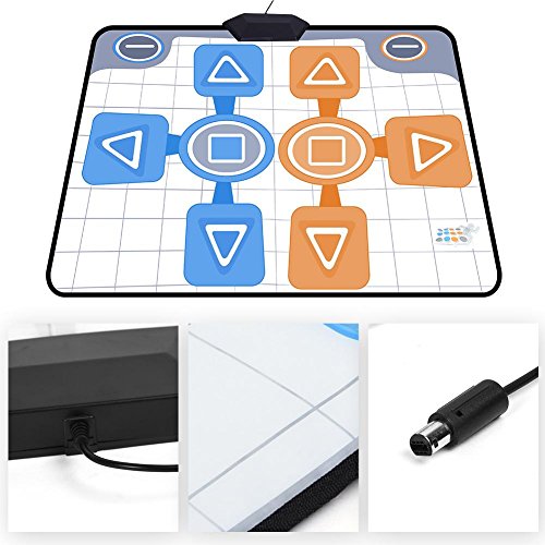 Tosuny Alfombrilla de Baile, Dance Dance Revolution Mat Doble Persona Antideslizante para Juego de Consola de Wii Tosuny Alfombrilla de Baile, Dance Dance Revolution Mat Doble Persona Antideslizante para Juego de Consola de Wii