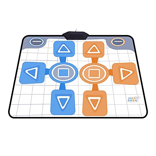 Tosuny Alfombrilla de Baile, Dance Dance Revolution Mat Doble Persona Antideslizante para Juego de Consola de Wii Tosuny Alfombrilla de Baile, Dance Dance Revolution Mat Doble Persona Antideslizante para Juego de Consola de Wii