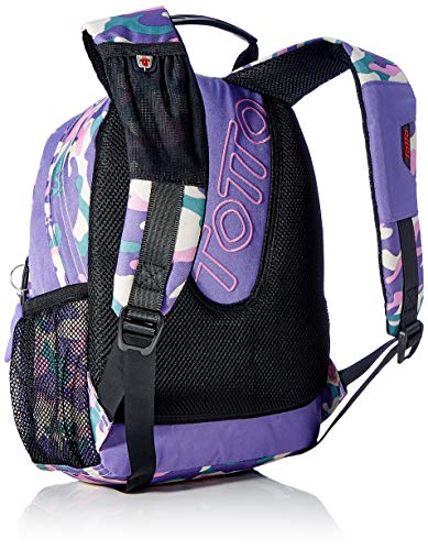 TOTTO Morral Tempera Mochila, Hombre, Estampado, Talla Única