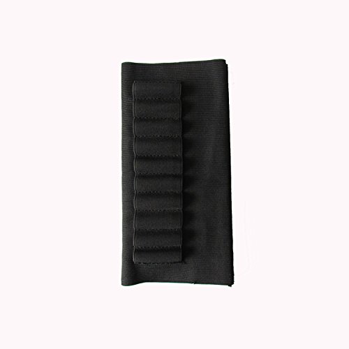 Tourbon Bolsa de Culata Negro de Elástico Soportar 10 Rifle Balas- Dobles Manos