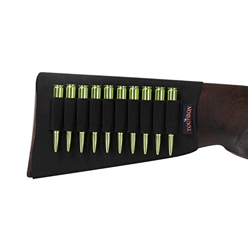 Tourbon Bolsa de Culata Negro de Elástico Soportar 10 Rifle Balas- Dobles Manos Tourbon Bolsa de Culata Negro de Elástico Soportar 10 Rifle Balas- Dobles Manos
