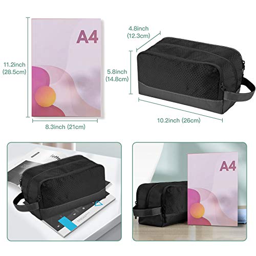 Toureal Neceser Hombre Grande, Bolsa de Aseo Viaje para Cosmeticos, Maquillaje, Gimnasio, Afeitado (Gris) Toureal Neceser Hombre Grande, Bolsa de Aseo Viaje para Cosmeticos, Maquillaje, Gimnasio, Afeitado (Gris)
