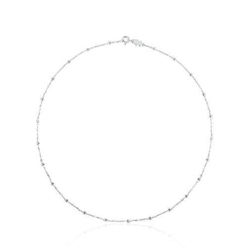 TOUS - Gargantilla Corta de Plata de Primera Ley con Detalles - 45,5 cm de Largo TOUS - Gargantilla Corta de Plata de Primera Ley con Detalles - 45,5 cm de Largo