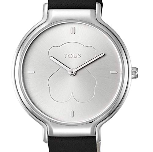Tous Reloj Real Bear de Acero con Correa de Cuero Negra Ref.900350350 Diámetro Caja: 35 mm. Tous Reloj Real Bear de Acero con Correa de Cuero Negra Ref.900350350 Diámetro Caja: 35 mm.