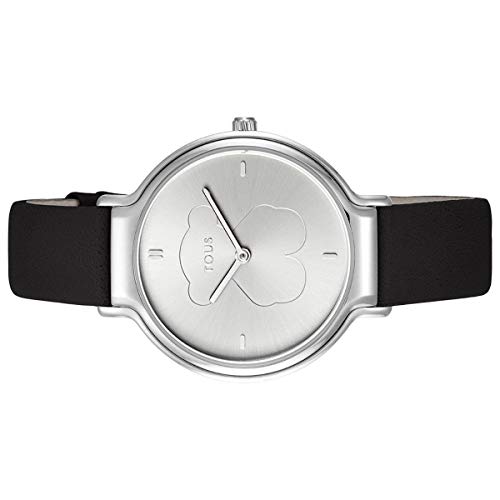 Tous Reloj Real Bear de Acero con Correa de Cuero Negra Ref.900350350 Diámetro Caja: 35 mm. Tous Reloj Real Bear de Acero con Correa de Cuero Negra Ref.900350350 Diámetro Caja: 35 mm.