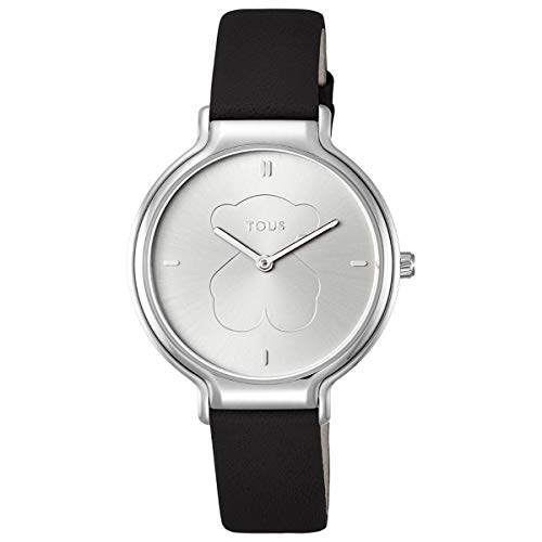 Tous Reloj Real Bear de Acero con Correa de Cuero Negra Ref.900350350 Diámetro Caja: 35 mm. Tous Reloj Real Bear de Acero con Correa de Cuero Negra Ref.900350350 Diámetro Caja: 35 mm.