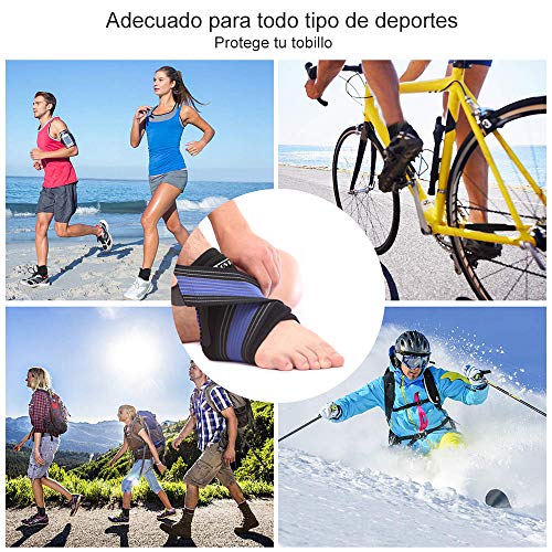 TOVIKI Tobillera Deportivas Estabilizadora Doble Ajuste Tobillo de Protección para Esguince en Práctica y Actividades Diarias Mujeres Hombres TOVIKI Tobillera Deportivas Estabilizadora Doble Ajuste Tobillo de Protección para Esguince en Práctica y Actividades Diarias Mujeres Hombres