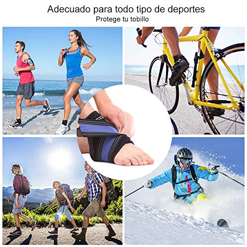 TOVIKI Tobillera Deportivas Estabilizadora Doble Ajuste Tobillo de Protección para Esguince en Práctica y Actividades Diarias Mujeres Hombres