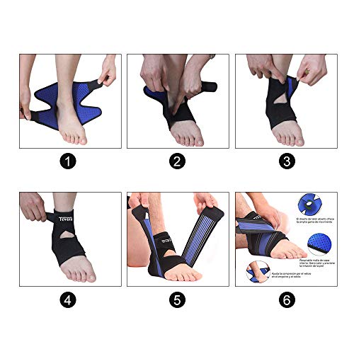 TOVIKI Tobillera Deportivas Estabilizadora Doble Ajuste Tobillo de Protección para Esguince en Práctica y Actividades Diarias Mujeres Hombres TOVIKI Tobillera Deportivas Estabilizadora Doble Ajuste Tobillo de Protección para Esguince en Práctica y Actividades Diarias Mujeres Hombres
