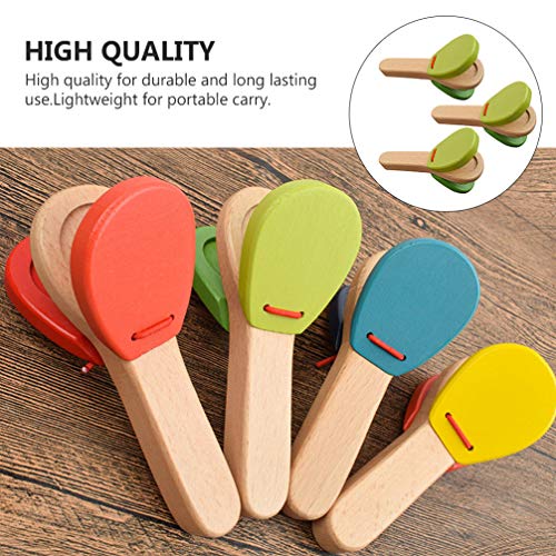 TOYANDONA 3 Unids Niños Castañuelas de Madera Juguete de Madera Badajo Castañuela Badajo de Madera Percusión Musical Castañuelas Juguete Educativo Bebé Juguetes de Aprendizaje Temprano TOYANDONA 3 Unids Niños Castañuelas de Madera Juguete de Madera Badajo Castañuela Badajo de Madera Percusión Musical Castañuelas Juguete Educativo Bebé Juguetes de Aprendizaje Temprano