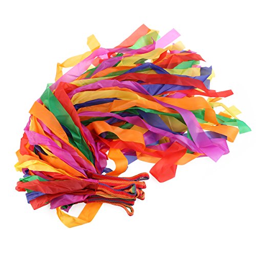 TOYANDONA Cintas de la Danza del Arco Iris de 12pcs serpentinas Cinta de la Cinta de la Gimnasia rítmica para el Baile artístico de los niños, Funcionamiento de la demostración TOYANDONA Cintas de la Danza del Arco Iris de 12pcs serpentinas Cinta de la Cinta de la Gimnasia rítmica para el Baile artístico de los niños, Funcionamiento de la demostración