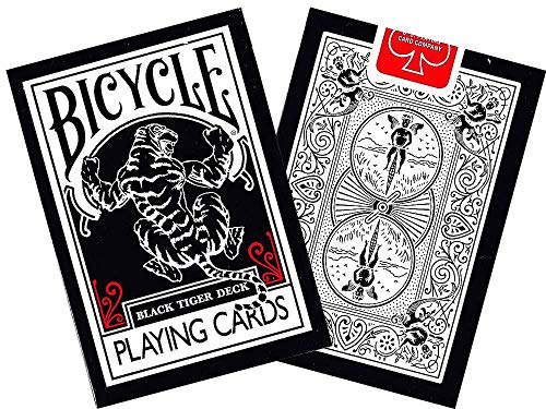 ToyCentre Cartas Bicycle Black Tiger Rojo y Blanco