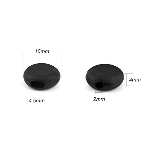TOYMIS 200 Piezas 1 cm / 0,39 Pulgadas De Cable De Bloqueo Ajustador De Cable Elástico Para Ajuste De Tela, Cordones, Accesorios De Apriete (Negro, Blanco) TOYMIS 200 Piezas 1 cm / 0,39 Pulgadas De Cable De Bloqueo Ajustador De Cable Elástico Para Ajuste De Tela, Cordones, Accesorios De Apriete (Negro, Blanco)