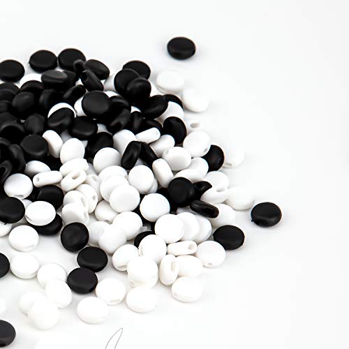 TOYMIS 200 Piezas 1 cm / 0,39 Pulgadas De Cable De Bloqueo Ajustador De Cable Elástico Para Ajuste De Tela, Cordones, Accesorios De Apriete (Negro, Blanco) TOYMIS 200 Piezas 1 cm / 0,39 Pulgadas De Cable De Bloqueo Ajustador De Cable Elástico Para Ajuste De Tela, Cordones, Accesorios De Apriete (Negro, Blanco)