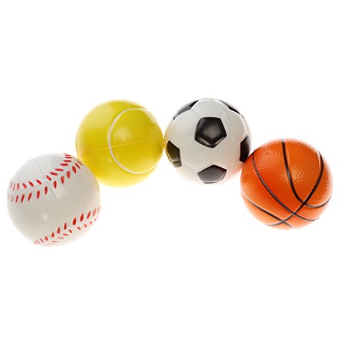 TOYMYTOY Bolas de deportes de espuma suave pelota de juego de interior al aire libre para los niños de 12 piezas