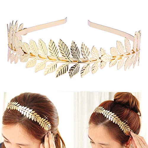 Toyvian Diosa Romana Rama de la Hoja Cabello Nupcial Delicado Corona Vestido de Cabeza Boho Alice (Oro) Toyvian Diosa Romana Rama de la Hoja Cabello Nupcial Delicado Corona Vestido de Cabeza Boho Alice (Oro)