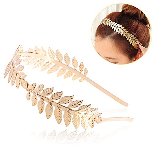 Toyvian Diosa Romana Rama de la Hoja Cabello Nupcial Delicado Corona Vestido de Cabeza Boho Alice (Oro) Toyvian Diosa Romana Rama de la Hoja Cabello Nupcial Delicado Corona Vestido de Cabeza Boho Alice (Oro)