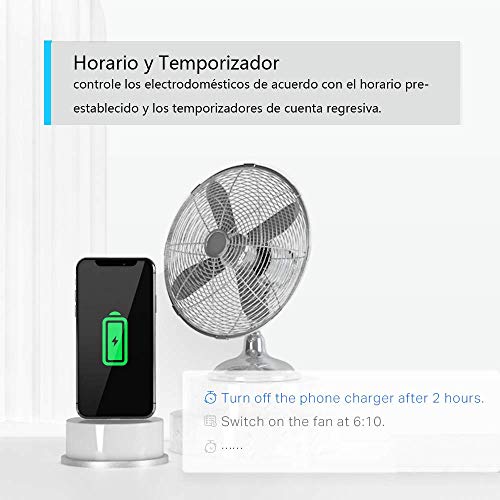 TP-Link Tapo P100 - WiFi Enchufe Inteligente Mini tamaño para Controlar su Dispositivo Desde Cualquier Lugar, sin Necesidad de Concentrador, Funciona con Amazon Alexa y Google Home, 1 Pack