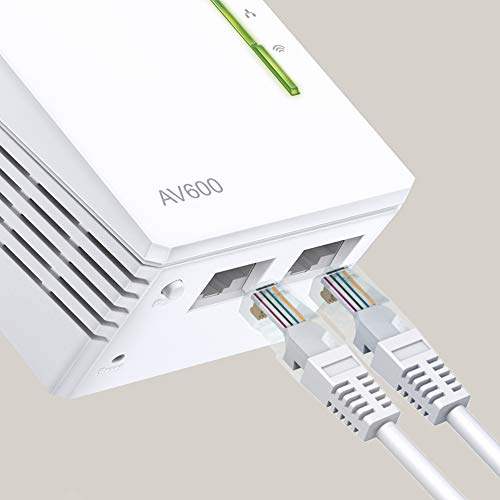 TP-Link TL-WPA4220T KIT - Extensor Universal de Cobertura Wi-Fi AV600+AC300, 5 Puertos, Cable Ethernet (3-Pack)