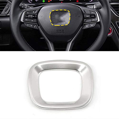 TPHJRM Accesorios de Marco de botón de Volante Medio de Coche de Acero Inoxidable Estilo de Coche 1 Uds. para Honda Accord 10th 2018 2019 TPHJRM Accesorios de Marco de botón de Volante Medio de Coche de Acero Inoxidable Estilo de Coche 1 Uds. para Honda Accord 10th 2018 2019