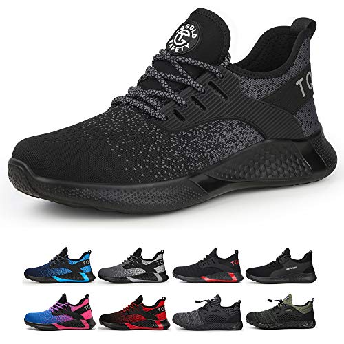 TQGOLD Zapatos de Seguridad para Hombre Mujer S3 Ligeros Comodos Zapatos de Trabajo(Negro,Tamaño 45) TQGOLD Zapatos de Seguridad para Hombre Mujer S3 Ligeros Comodos Zapatos de Trabajo(Negro,Tamaño 45)