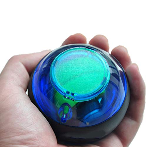 Trainer muñeca Powerball giroscópico Bola antebrazo ejercitador for más Fuerte del Brazo Dedos de muñeca Huesos y músculos de la muñeca Fortalecedor Ejercitador Bola (Color : Blue)