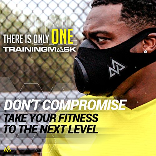 TRAININGMASK Máscara de Entrenamiento 3.0, Unisex, TRMASK3-S, Negro, S/45-69 kg