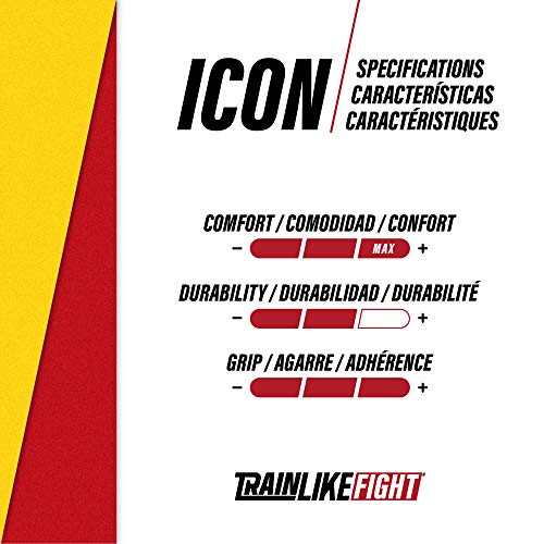 TRAINLIKEFIGHT Icon Red 0H - Calleras para Crossfit, calistenia, Ejercicios gimnásticos, protección para Tus Manos. (L)