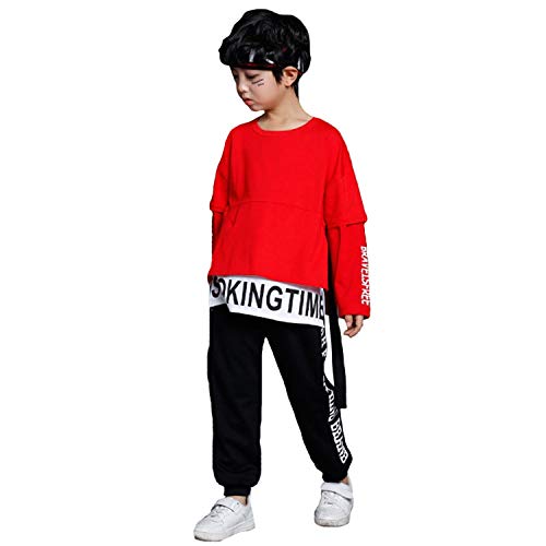 Traje de Baile de Hip Hop para niños niñas Conjunto de Ropa de Baile de Jazz Moderno para niño