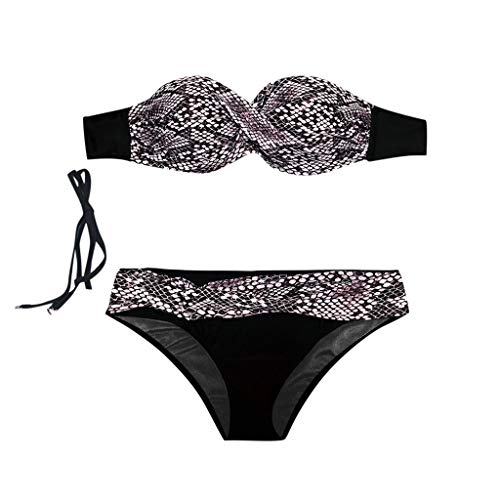 Traje de BaƱo Mujer 2019 SHOBDW Moda Sexy Traje de BaƱo Mujer Dos Piezas Conjunto de Bikini Push Up Traje de BaƱo Mujer Talle Alto Leopardo BaƱadores de Mujer Sin Tirantes(Gris,XL) Traje de BaƱo Mujer 2019 SHOBDW Moda Sexy Traje de BaƱo Mujer Dos Piezas Conjunto de Bikini Push Up Traje de BaƱo Mujer Talle Alto Leopardo BaƱadores de Mujer Sin Tirantes(Gris,XL)