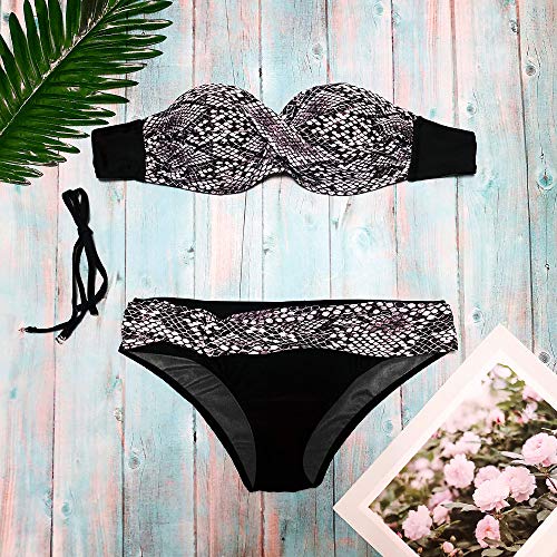 Traje de BaƱo Mujer 2019 SHOBDW Moda Sexy Traje de BaƱo Mujer Dos Piezas Conjunto de Bikini Push Up Traje de BaƱo Mujer Talle Alto Leopardo BaƱadores de Mujer Sin Tirantes(Gris,XL) Traje de BaƱo Mujer 2019 SHOBDW Moda Sexy Traje de BaƱo Mujer Dos Piezas Conjunto de Bikini Push Up Traje de BaƱo Mujer Talle Alto Leopardo BaƱadores de Mujer Sin Tirantes(Gris,XL)