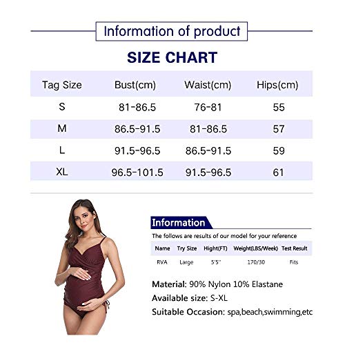 Traje de baño Mujer Maternidad Premamá Deportes Tankini de Dos Piezas Rosa M Traje de baño Mujer Maternidad Premamá Deportes Tankini de Dos Piezas Rosa M