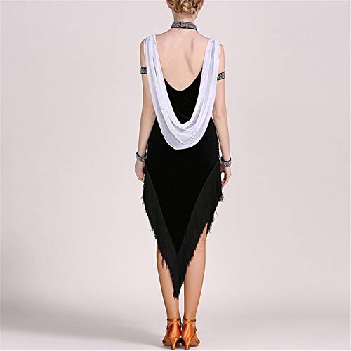 Traje de danza contemporánea Las mujeres diamante Profesional América vestido de la danza de la borla sin respaldo salón de baile dancewear Tango Salsa Rumba Samba Ritmo Rendimiento de vestuario Traje de danza contemporánea Las mujeres diamante Profesional América vestido de la danza de la borla sin respaldo salón de baile dancewear Tango Salsa Rumba Samba Ritmo Rendimiento de vestuario