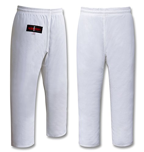 Traje de Karate de Peso Pesado de 16 onzas de Peso, 100% algodón Cepillado, Kimono de Karate Blanco Blanqueado, Traje de Aikido (Tallas revisadas, Corte Europeo) 5/180 cm Grande Traje de Karate de Peso Pesado de 16 onzas de Peso, 100% algodón Cepillado, Kimono de Karate Blanco Blanqueado, Traje de Aikido (Tallas revisadas, Corte Europeo) 5/180 cm Grande
