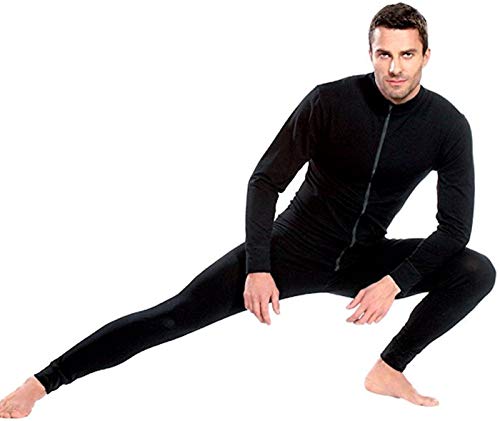 Traje térmico Pleas de cuerpo entero, para hombre negro Small Traje térmico Pleas de cuerpo entero, para hombre negro Small