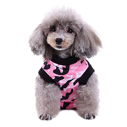 Trajes de recuperación para perros, chaleco de recuperación de cirugía suave, protector de heridas abdominales de cuello electrónico para cachorros, protección médica para ropa quirúrgica(S-Rojo) Trajes de recuperación para perros, chaleco de recuperación de cirugía suave, protector de heridas abdominales de cuello electrónico para cachorros, protección médica para ropa quirúrgica(S-Rojo)