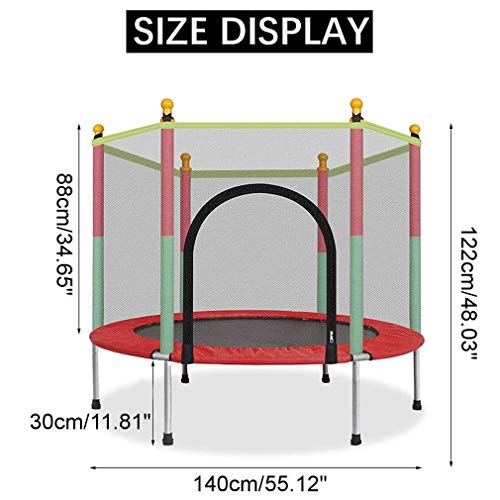 Trampolín Al Aire Libre, Cama Elástica Para Niños Para El Salto Fitness Peso Máximo 200 Kg Trampolín Para Ejercicios Para Interiores Y Jardines Con Red De Seguridad Completa, Cubierta De Borde