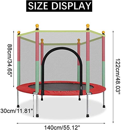 Trampolín Combo con Red - 2020 Cama elástica para niños - Peso máximo: 100 kg - Trampolín para Ejercicios, trampolín para Interiores y Jardines, Ideal para niños y Adultos