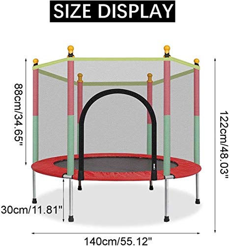 Trampolín Combo con Red - 2020 Cama elástica para niños - Peso máximo: 100 kg - Trampolín para Ejercicios, trampolín para Interiores y Jardines, Ideal para niños y Adultos