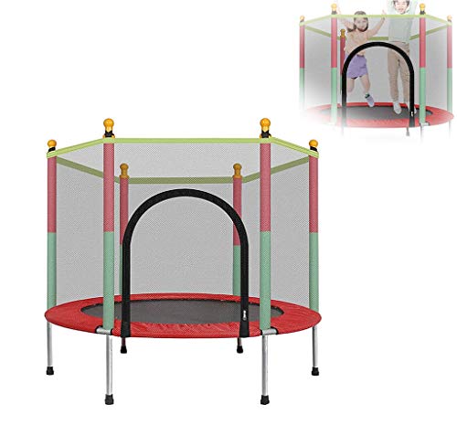 Trampolín Combo con Red - 2020 Cama elástica para niños - Peso máximo: 100 kg - Trampolín para Ejercicios, trampolín para Interiores y Jardines, Ideal para niños y Adultos