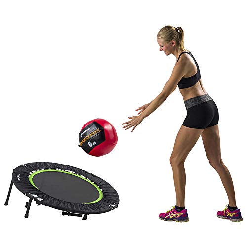 Trampolín Plegable Fitness  104 cm de diámetro / Rebounder Trampolin / Mango Regulable - Ideal para Ejercicios en Casa