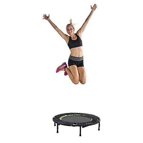 Trampolín Plegable Fitness  104 cm de diámetro / Rebounder Trampolin / Mango Regulable - Ideal para Ejercicios en Casa