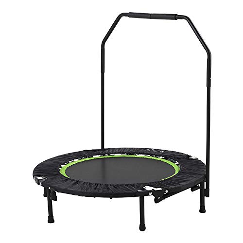 Trampolín Plegable Fitness  104 cm de diámetro / Rebounder Trampolin / Mango Regulable - Ideal para Ejercicios en Casa