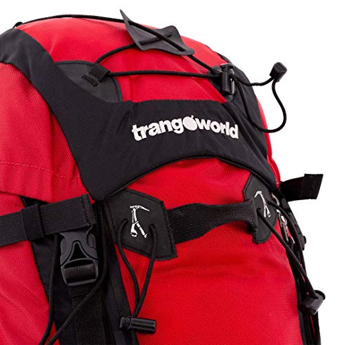 Trangoworld Mochila Mezak 35, Unisex, Rojo/Negro, Talla única