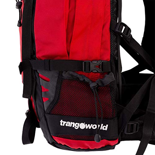 Trangoworld Mochila Mezak 35, Unisex, Rojo/Negro, Talla única