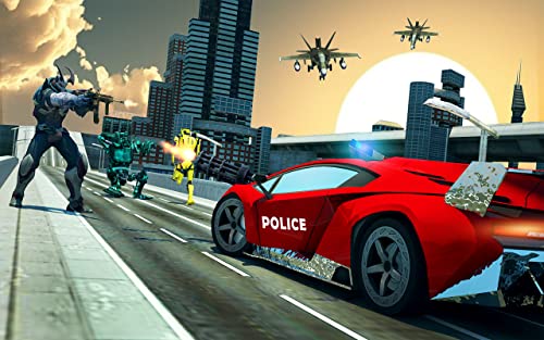 Transformación multi robot de la policía estadounidense: juegos de caballos salvajes Transformación multi robot de la policía estadounidense: juegos de caballos salvajes