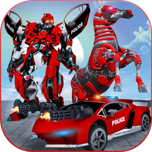 Transformación multi robot de la policía estadounidense: juegos de caballos salvajes
