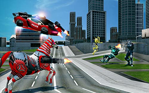 Transformación multi robot de la policía estadounidense: juegos de caballos salvajes Transformación multi robot de la policía estadounidense: juegos de caballos salvajes